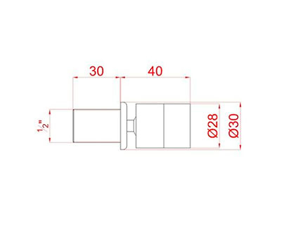 inyector hidromasaje cotas 310 Cotas - Inyector ducha hidromasaje minimalista Orientable ref 310
