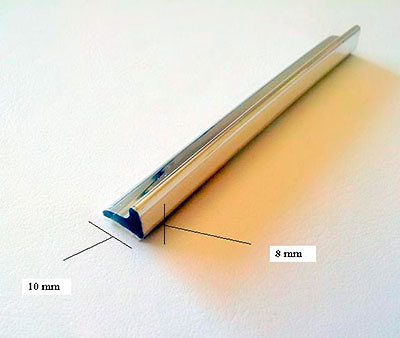 Perfil de sellado vierteaguas Metalkris (L x An x Al: 100 cm x 18 mm x 18,5  mm)