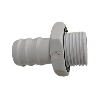 Racor recto macho 1/2 ABS 