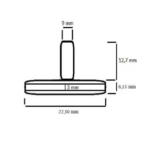 Rodamiento Guía 22X6 mm 