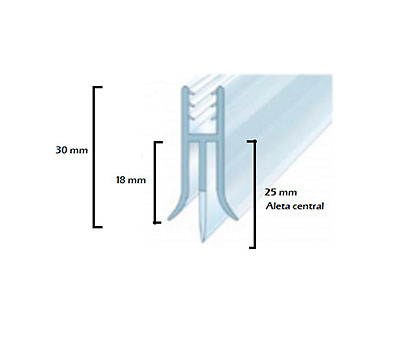 Sceau ou tampons en caoutchouc 1216 dimensions Joint d'étanchéité Cloison en verre étanche de 6 mm clignotant ref 1216 dimensions