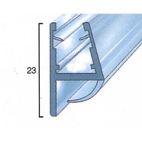 Junta estanqueidad forma de h vidrio de 8-10 mm.